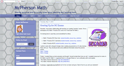Desktop Screenshot of mcphersonmath.com